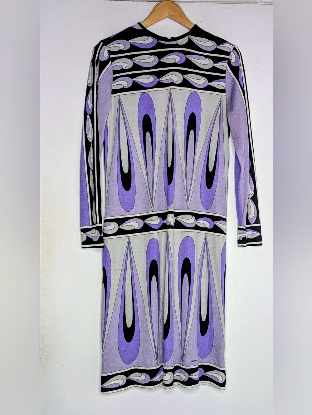 Vintage Paganne by Gene Berk Long Sleeve Dress in Purple size 12